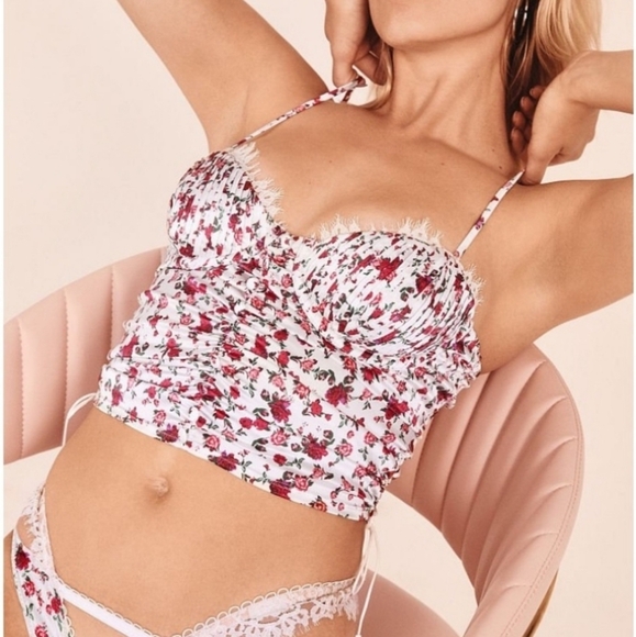 For Love & Lemons x Victoria Secret collaboration Melrose Bustier top - Picture 4 of 15